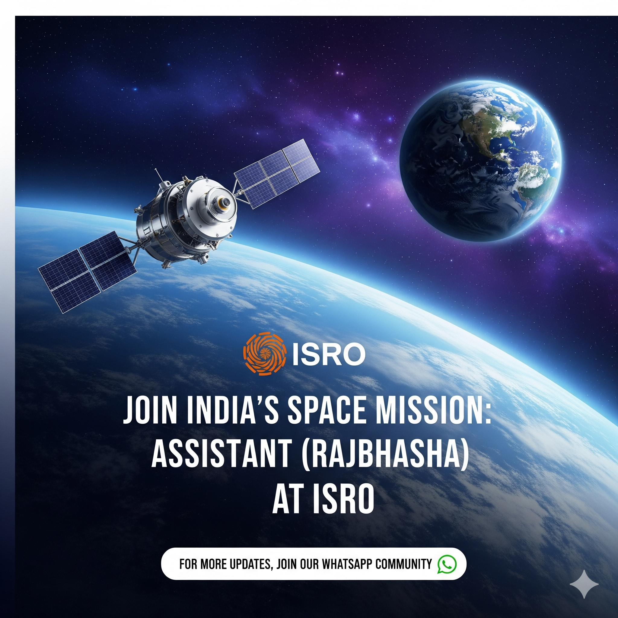 Join ISRO: Assistant (Rajbhasha) Job Openings with a Salary Up to ₹81,100